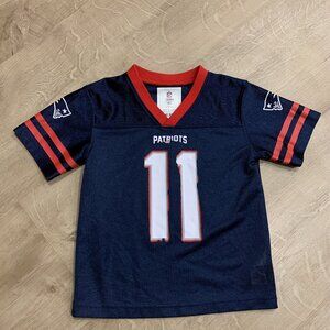 NFL Team Apparel New England Patriots Julian Edelman #11 Jersey Toddler 4T Kids